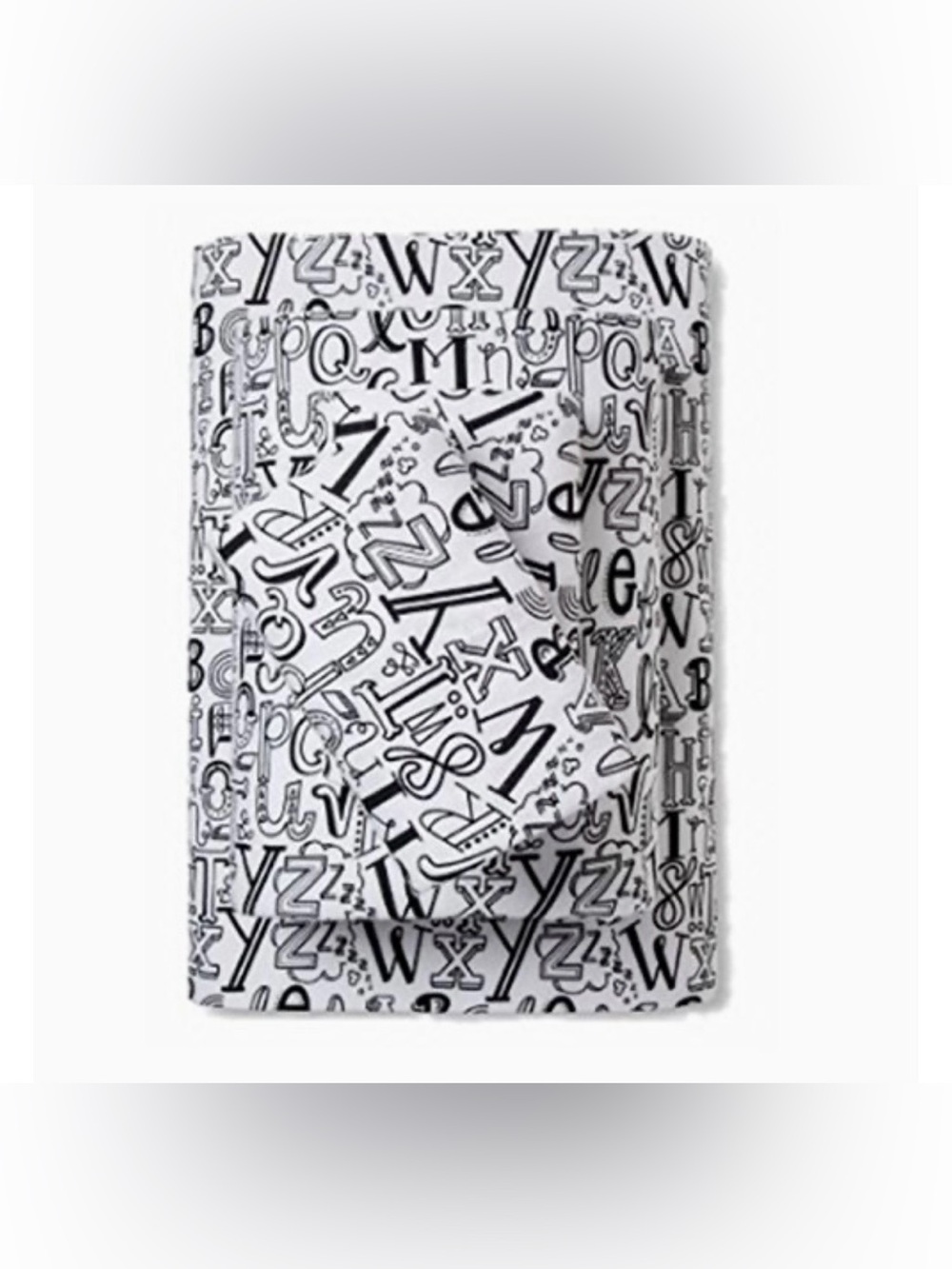 Pillowfort Alphabet Doodle 100% Cotton Flannel Sheet Set QUEEN ( deep pockets)